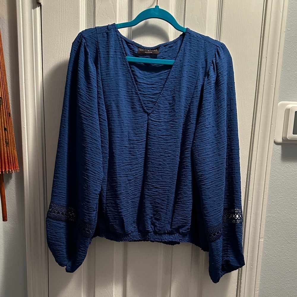 Lane Bryant Deep Blue Blouse